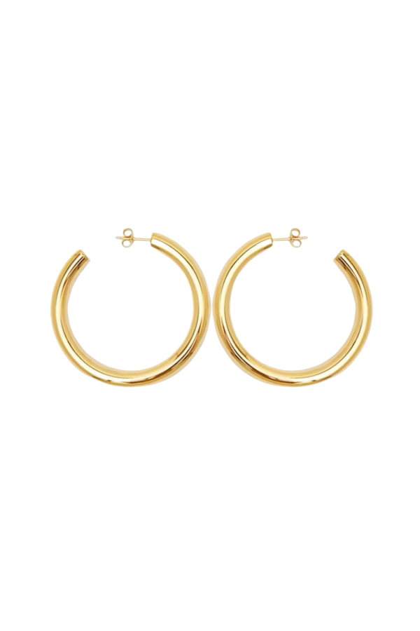 Sapphire' C-Shaped Earrings