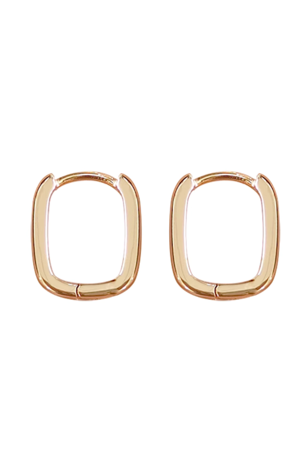 Sapphire' Square Hoop Earrings