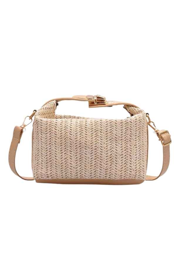 Sapphire' Straw Crossbody Bag