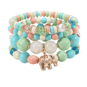 Sapphire' Multi-Layer Zoekoovi Glass stones Beads Bracelet (8 Styles)