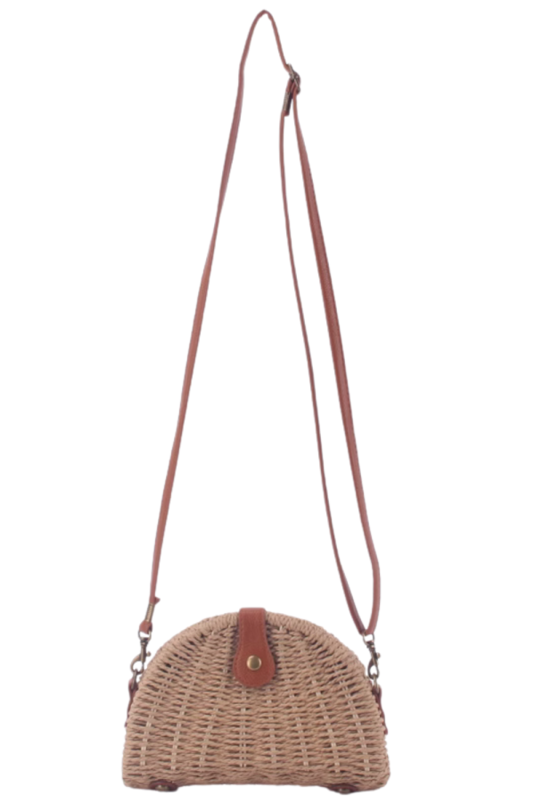 Sapphire' Straw Woven Crossbody Bag (2 Colors)